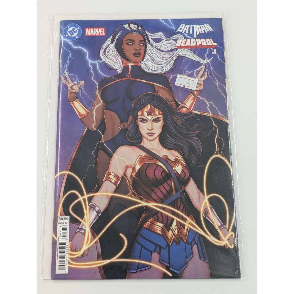 DC Marvel Batman Deadpool #1 Variant Cover Jenny Frison Wonder Woman Storm Comic